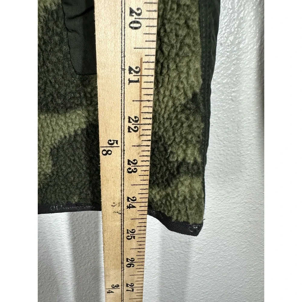 Champion Jacket Womens XS Green Camo Fleece Full‎ Zip Nylon Panels Warm Outdoor